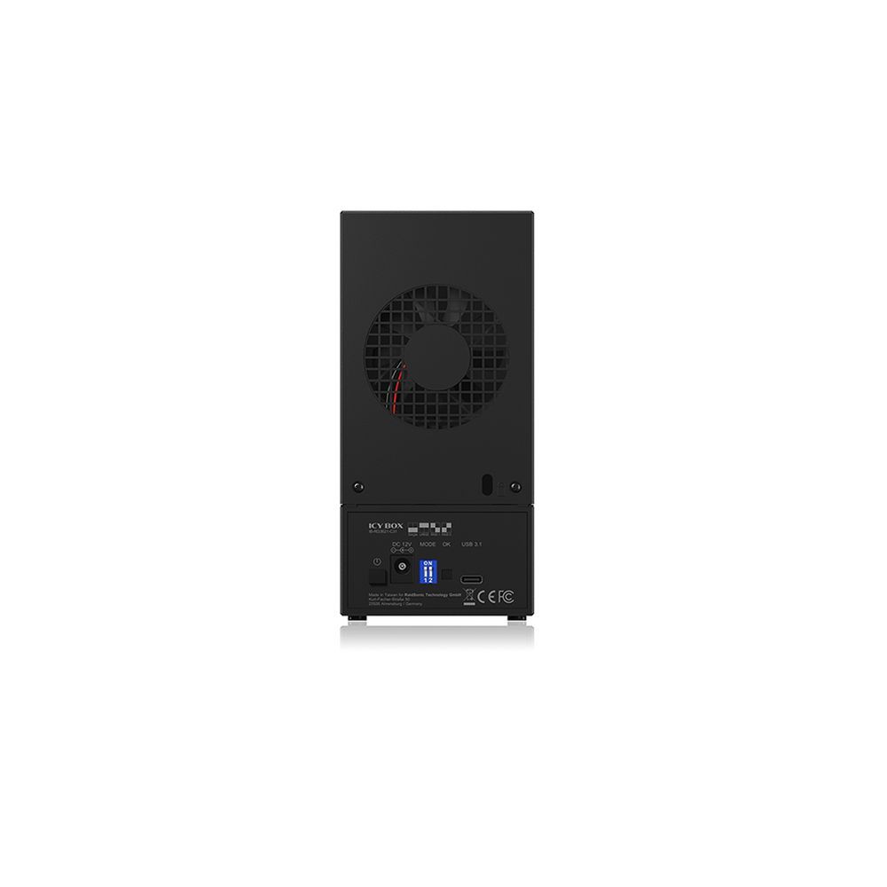 Eksterno kućište ICY BOX IB-RD3621-C31, 2x 3.5" SATA HDD, USB-C 3.1 Gen 2, RAID 0/1, single, large, crno slika 4