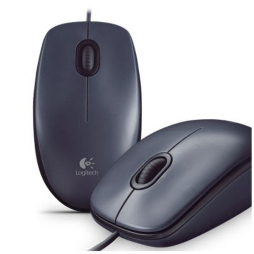 Logitech M90 Wired Optical Mouse, USB, Gray slika 1