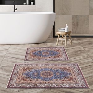 Set višebojnih prostirki za kupatilo KT443 (2 komada)