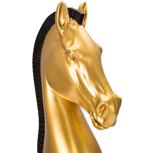 Mauro Ferretti Dekoracija GOLD AND BLACK HORSE cm Ø 18,5X50 slika 5