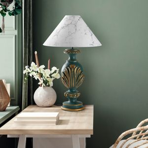 ELEGANZE-5312 Zelena i Bijela Stolna Lampa