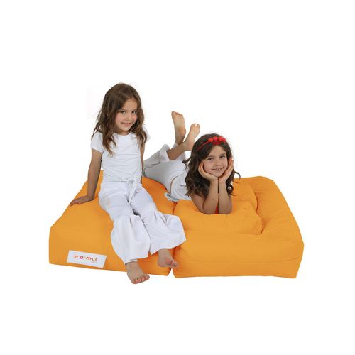 Atelier Del Sofa Vreća za sjedenje, Kids Double Seat Pouf - Orange slika 7