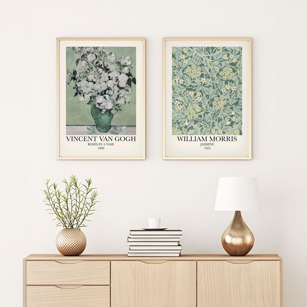 Huhu271 - Dekorativna Slika u Okviru od MDF-a, 50 x 70 cm, Višebojna (2 komada) slika 1