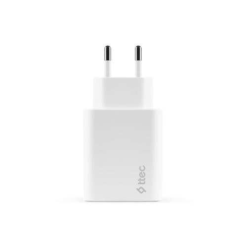 Ttec Punjač - SmartCharger Duo PD Travel Charger  USB-C+USB-A 32W White slika 4