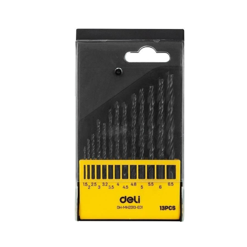 Deli HSS Set burgija za čelik 1.5- 6.5 mm, 13 kom DH-MHZ013-ED1 slika 1