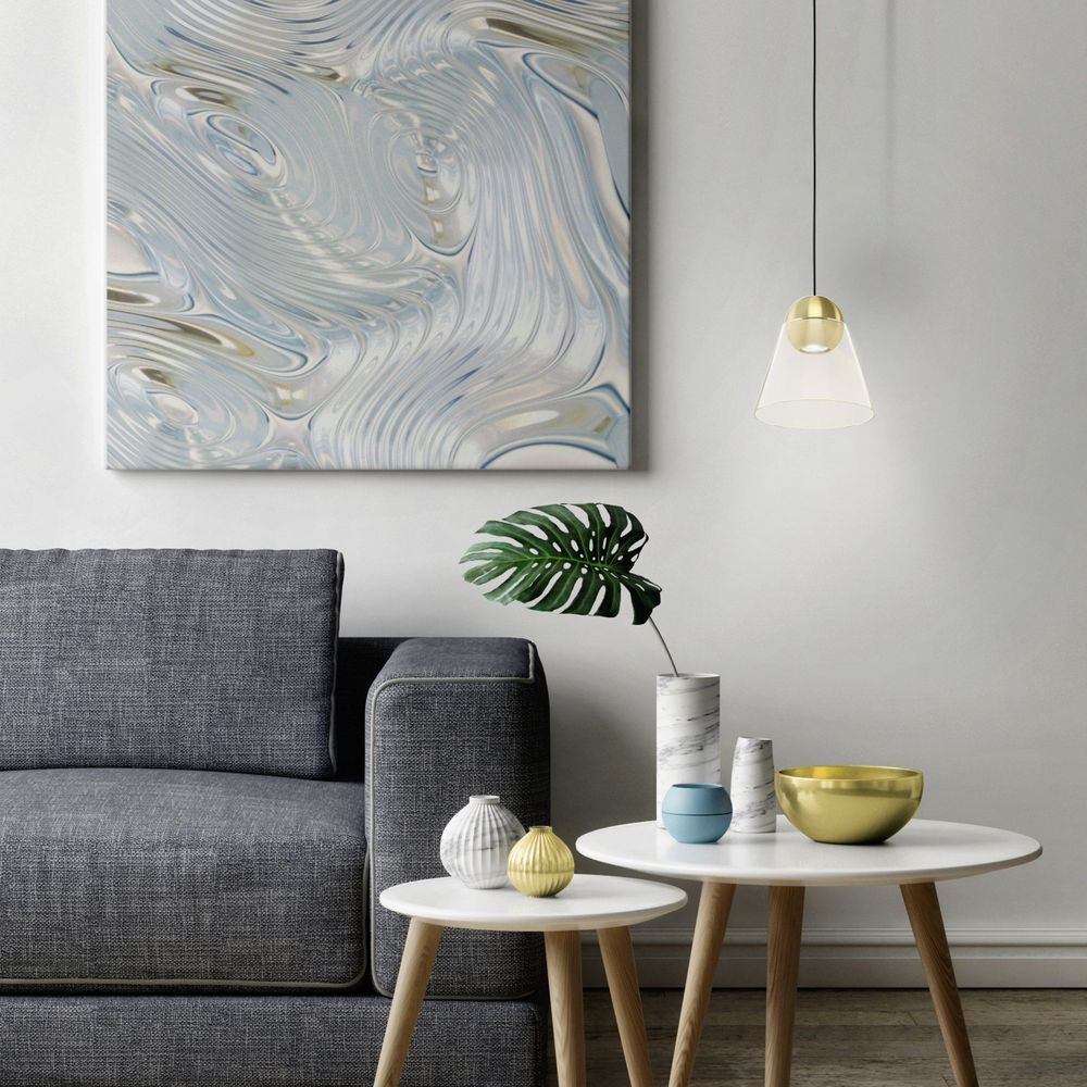 Eglo viseća lampa cerasella gu10 1x4,5w brušeni mesing/prozirno v:1100mm o200mm slika 2