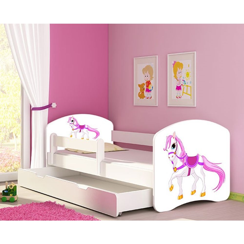 ACMA Dječiji krevet Acma II sa ladicom White - 180x80cm - Dezen 43 slika 1