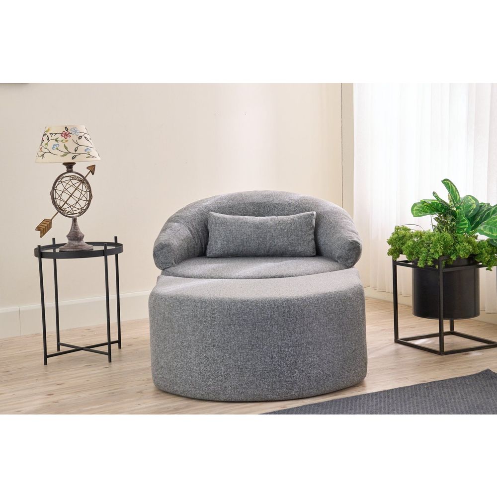 Jednosjed Sofa-krevet Pitta u sivoj boji slika 2