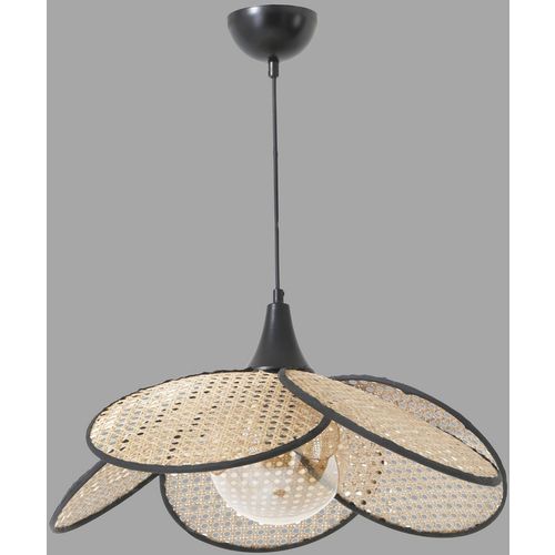 Pervane Tekli Camlı Rattan Sarkıt Fume
Beige Chandelier slika 2