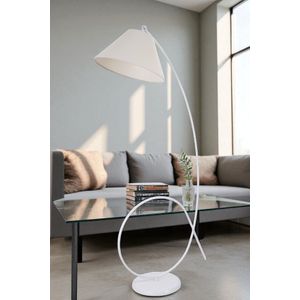 Opviq Podna lampa 354, krem, bijela