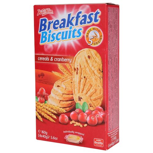 Koestlin Breakfast biscuit cereals & cranberry 160g slika 1