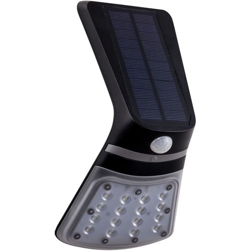 Eglo Lamozzo 1 vanjska zidna/1, led solarna, na baterije, 2w, 264lm, ip44, senzor, plastika/crna slika 1