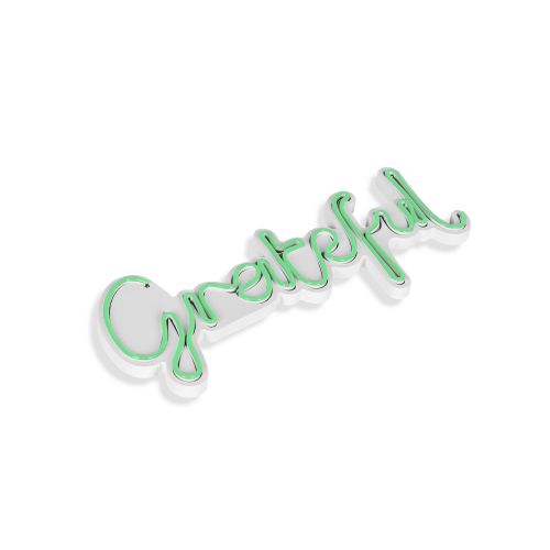 Wallity Ukrasna plastična LED rasvjeta, Grateful - Green slika 5