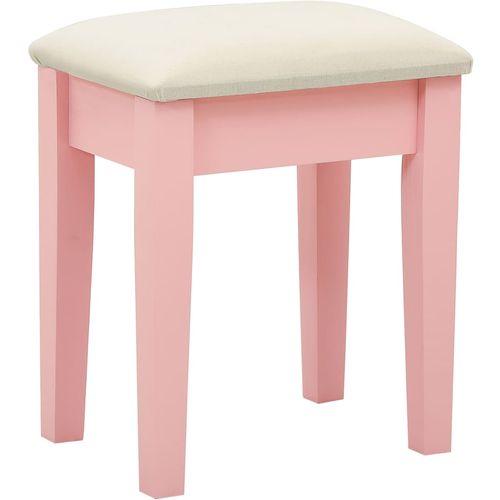 Toaletni stolić sa stolcem rozi 65x36x128 cm paulovnija i MDF slika 10