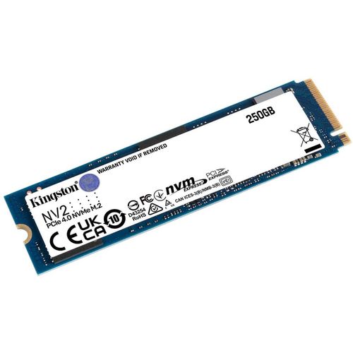 Kingston 250GB NV2 M.2 2280 PCIe 4.0 NVMe SSD, up to 3000/1300MB/s, 80TBW, EAN: 740617329889 slika 2