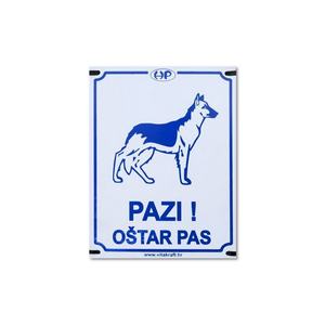 Vitakraft plastična obostrana tabla "oštar pas" 20x15cm