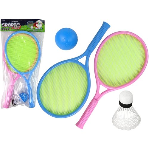 Set reketa za tenis i badminton plavo-rozi slika 1