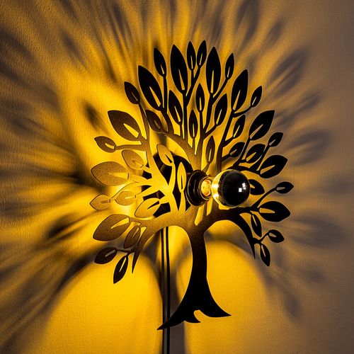 Heart Tree V2 Black Wall Lamp slika 5