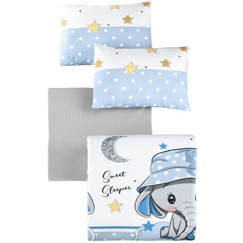 Colourful Cotton Komplet posteljine za bebe od ranforcea Elephant slika 3