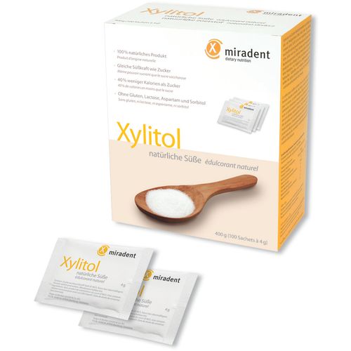 Miradent Xylitol Poudre/Powder 100%, 100 x 4g slika 1