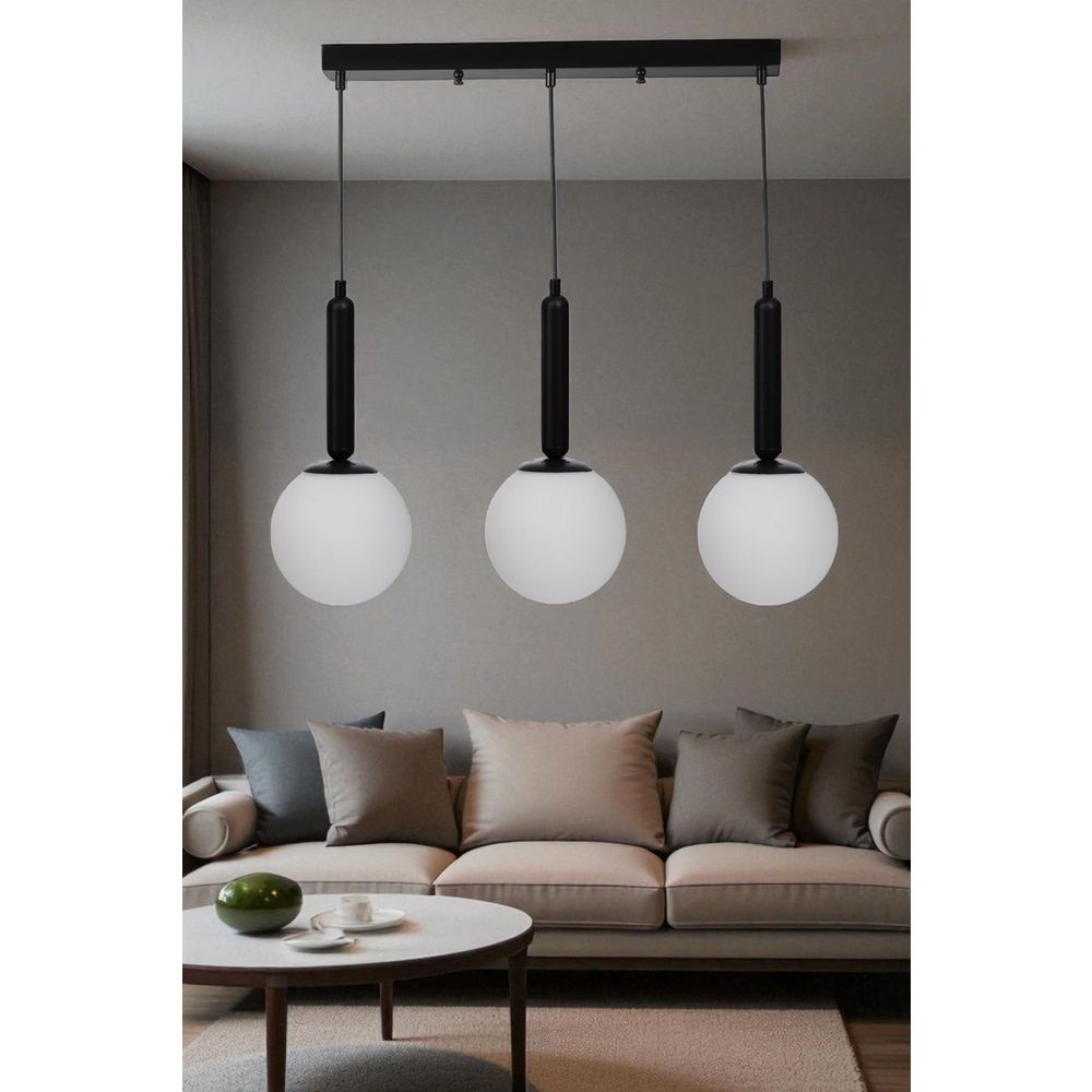 Opviq Luster 024, Bijela, Crna slika 1