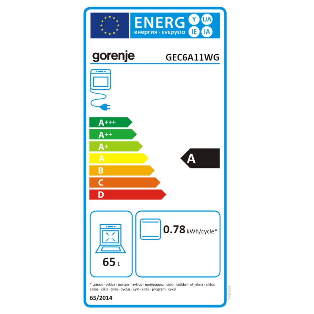 Gorenje Električni štednjak - GEC6A11WG slika 2