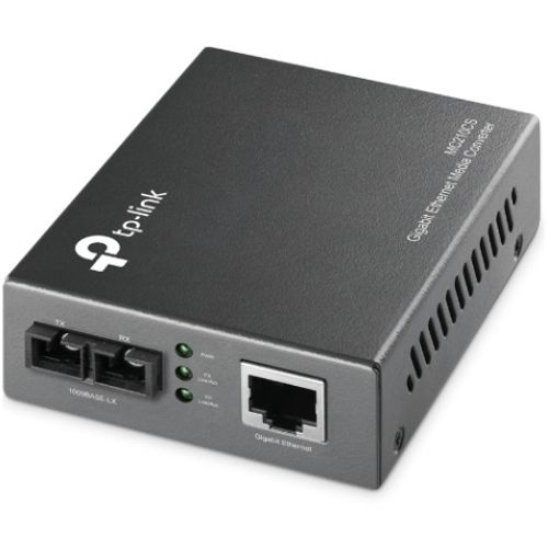 TP-LINK media konverter MC210CS Gigabit1000Mbps to 1000Mbps single-mode SC fiber domet do 15km slika 1