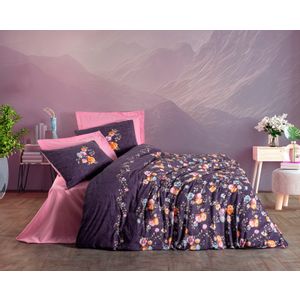 Alessa - Pink Pink Ranforce Single Quilt Cover Set