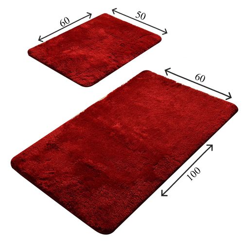 Colourful Cotton Kupoanski tepih set 2 komada-RED, Colors of - Red slika 4