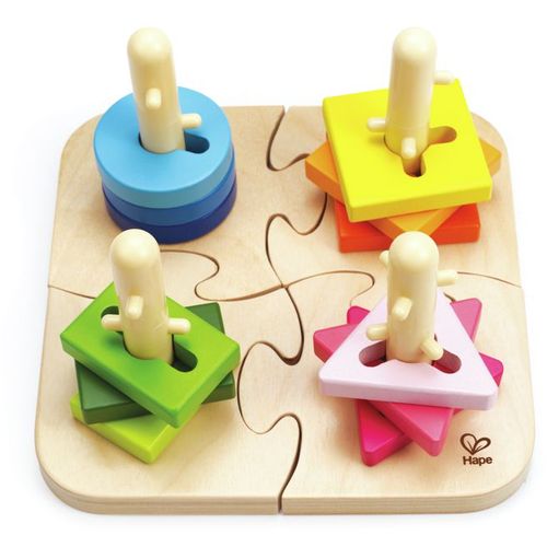 Hape Drveni sorter Creative Peg Puzzle E0411A  slika 1