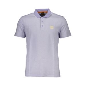 HUGO BOSS MEN'S SHORT SLEEVED POLO SHIRT PURPLE