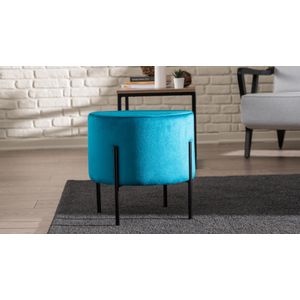 Atelier Del Sofa Tabure, Plava Crno, Flow - Blue