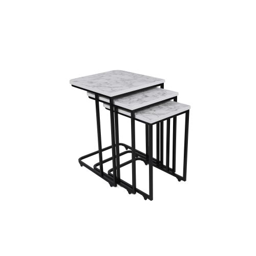 Ce Metal Zigon - 9404 White
Black Nesting Table (3 Pieces) slika 3