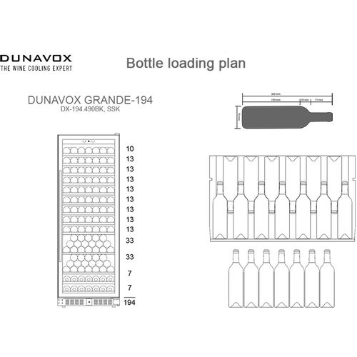 DX-194.490BK DUNAVOX vinska vitrina slika 5