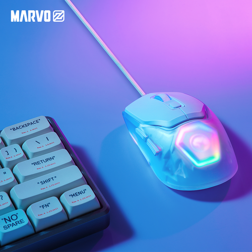 Marvo Gaming Miš Z FIT LITE G1, Bijeli slika 7