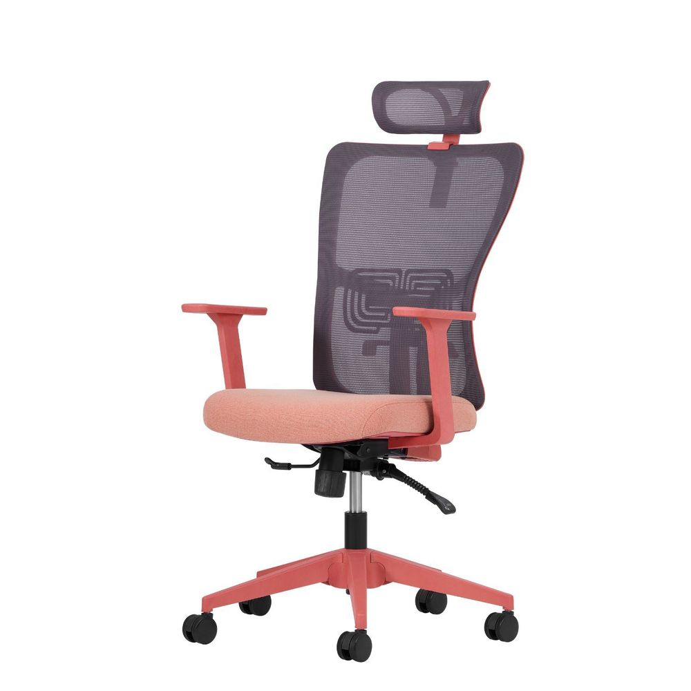 Office chair Lumbar 126 - Salmon colour slika 3