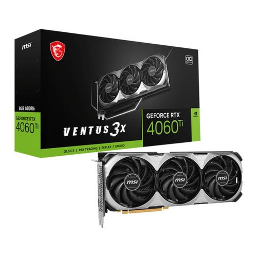 MSI nVidia GeForce RTX 4060 Ti 8GB 128bit RTX 4060 Ti VENTUS 3X E 8G OC grafička karta slika 1