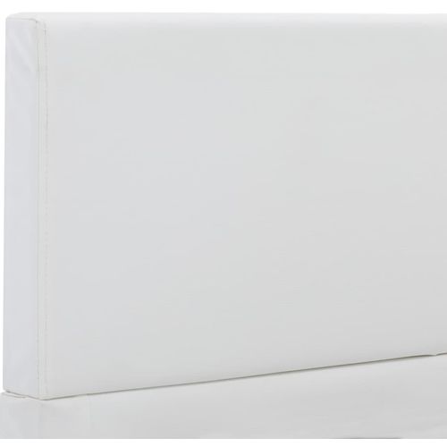 Okvir za krevet od umjetne kože bijeli 120 x 200 cm slika 26