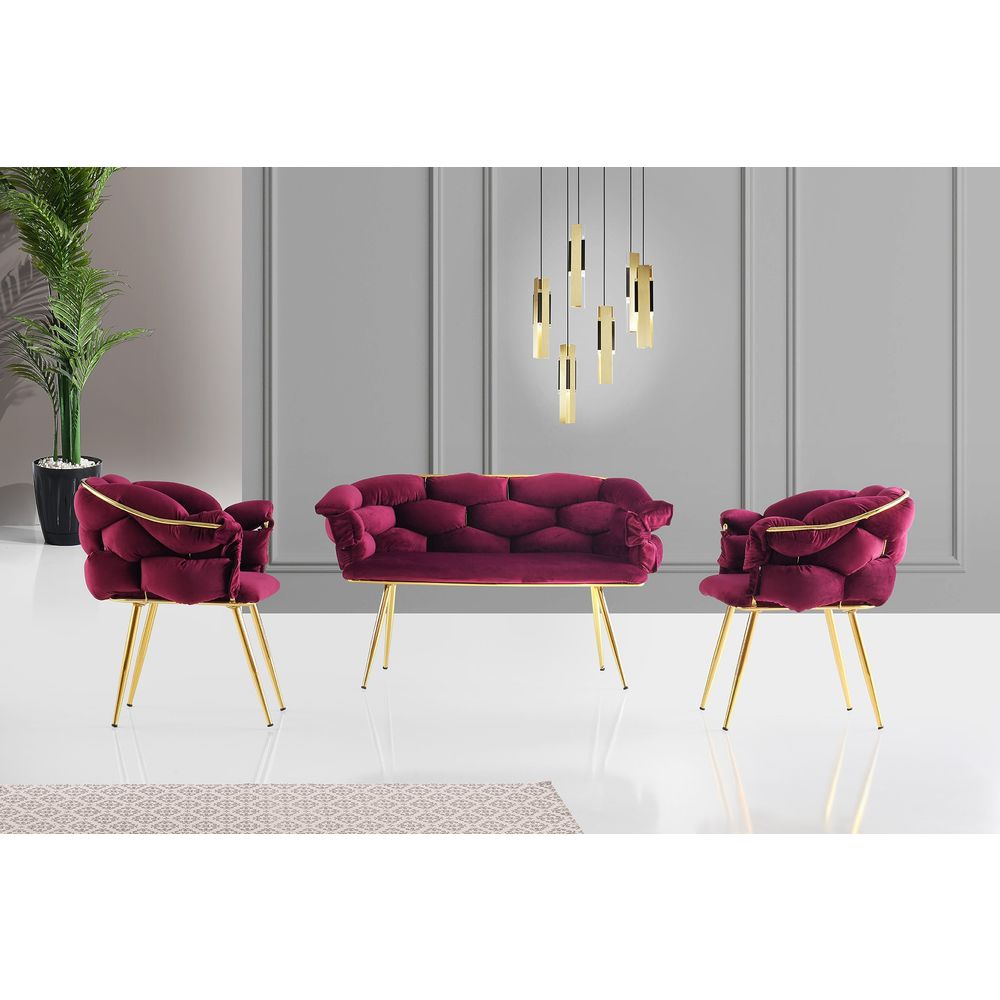 Balon - 2105 PlumGold Sofa Set slika 1