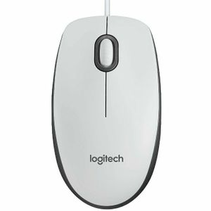 Miš Logitech M100, žičani, bijeli