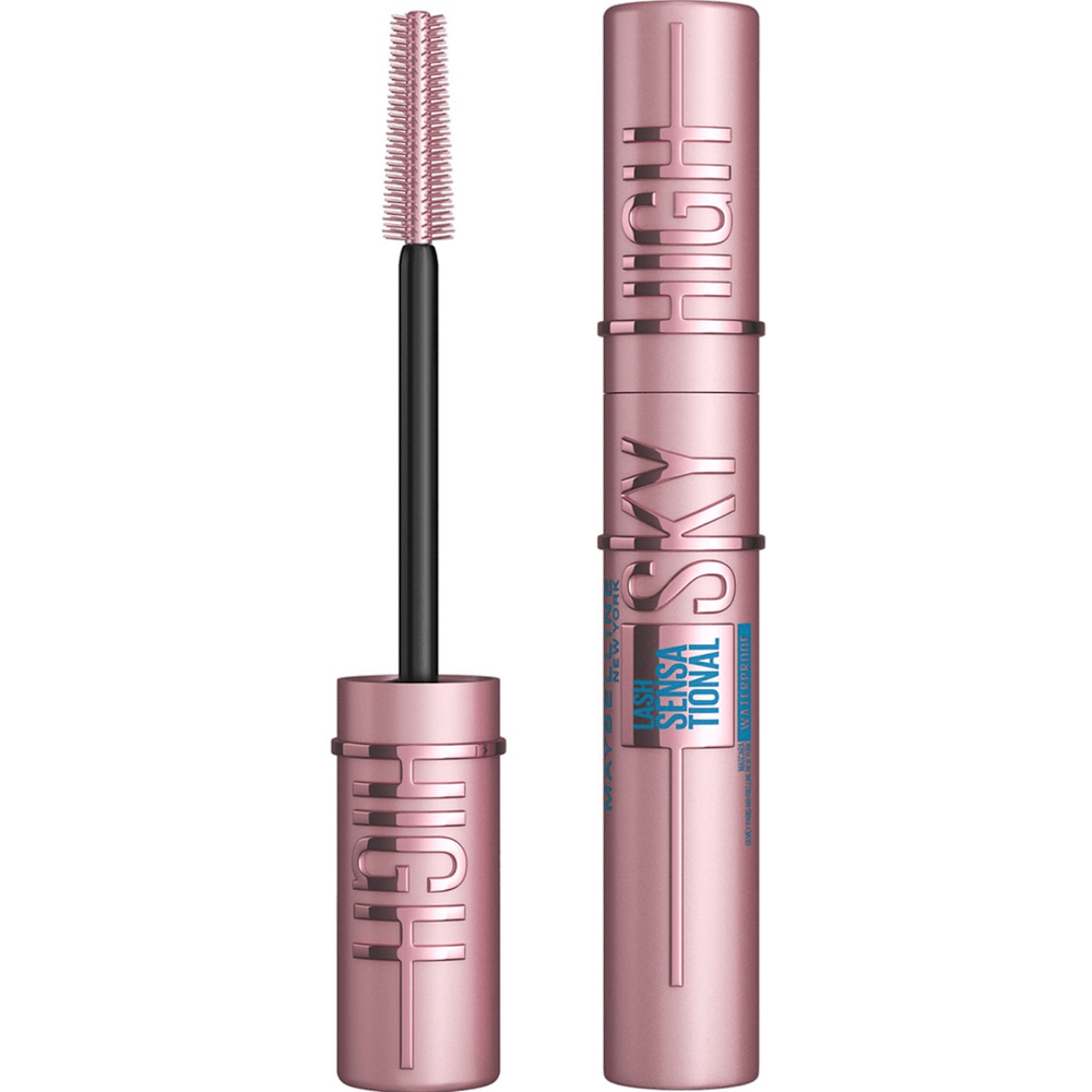 Maybelline New York Lash Sensational Sky High Waterproof Maskara Black 6ml slika 1