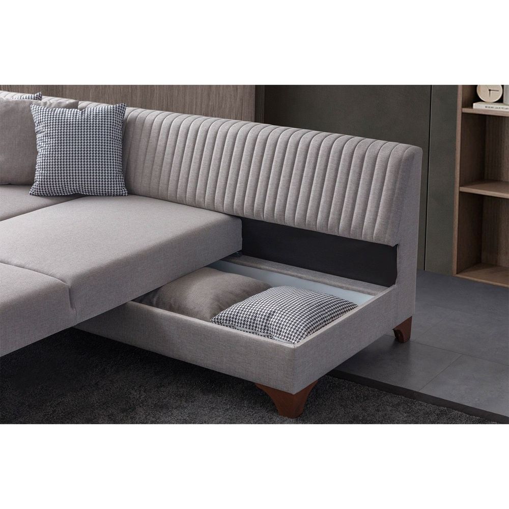 Ugaona Sofa  - Desna Strana - Boja: Krem slika 4