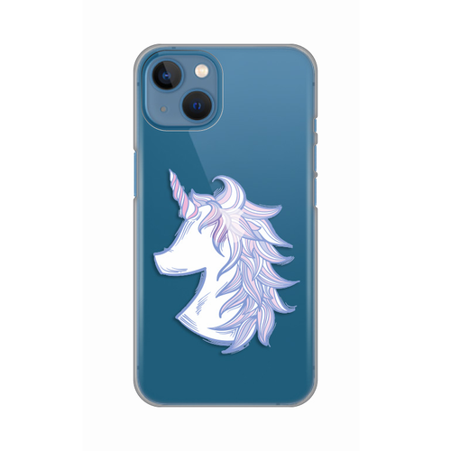 Torbica Silikonska Print Skin za iPhone 13 6.1 Purple Unicorn slika 1