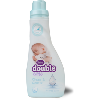 Violeta Double Care omekšivač za dečije rublje 900 ml

Violeta double Care omekšivač za dečiji veš 900 ml. Omekšivač odeće Clean & Gentle sadrži formulu obogaćenu 5x filtriranom vodom i negujućim omekšavajućim micelarima.
