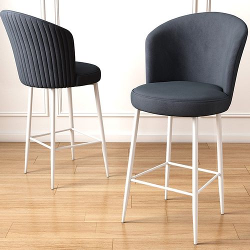 Fora - Anthracite, White Anthracite
White Bar Stool Set (2 Pieces) slika 2