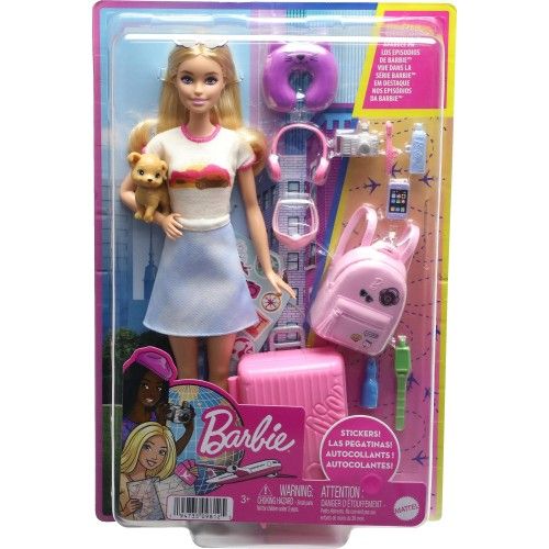 Barbie Lutka Malibu travel set slika 4