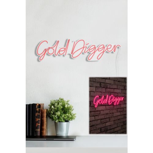 Wallity Ukrasna plastična LED rasvjeta, Gold Digger - Pink slika 9