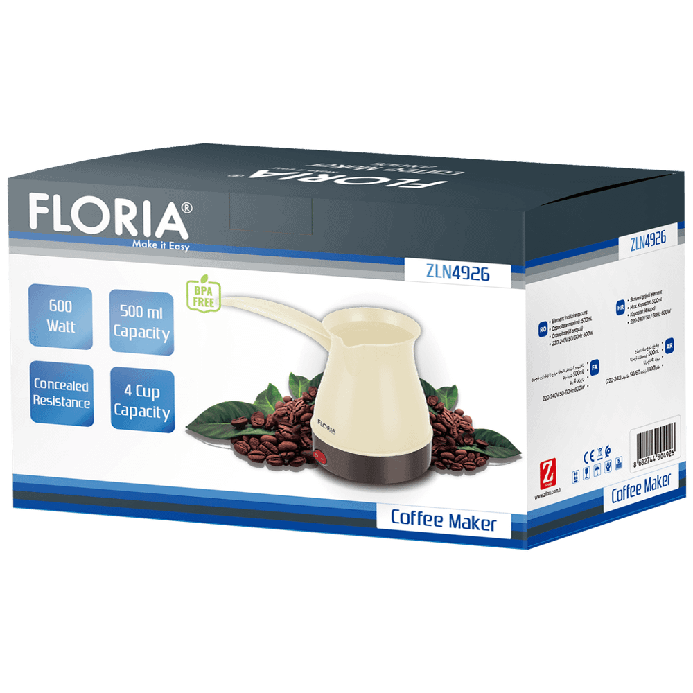 Floria Kuhalo za kafu, 600 W, 0,5 lit. - ZLN4926 slika 2