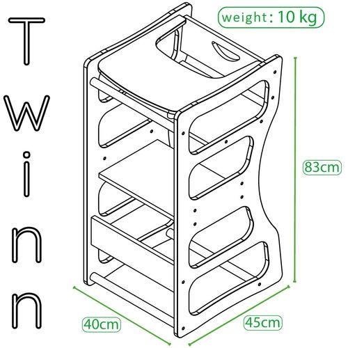 Woody Fashion Obrazovni toranj Titusville slika 8