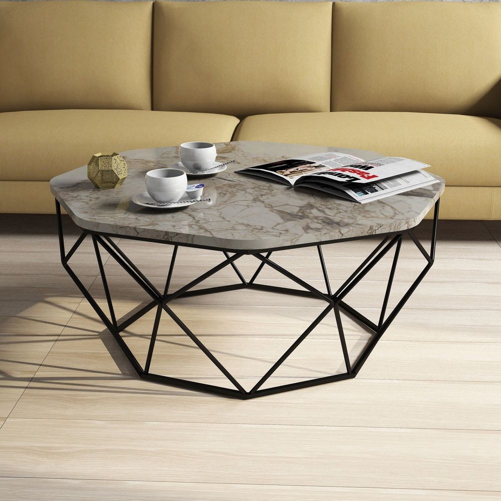 Kafa stol Diamond - Bijeli mramor slika 1